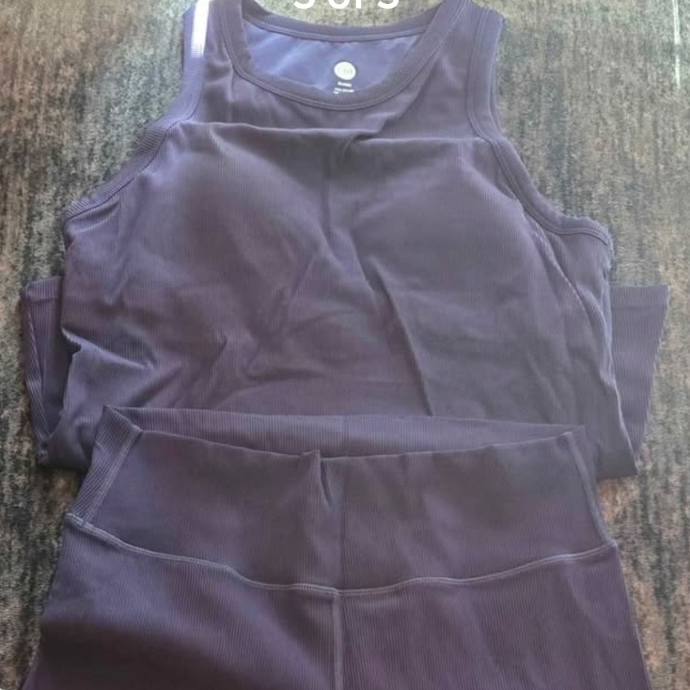 Women's Navy Blue XL Compression Legging Set